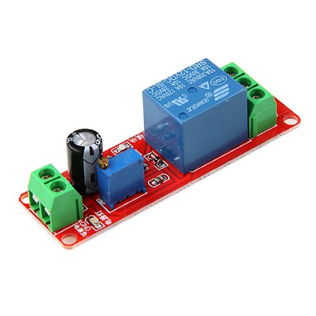 12V NE555 Oscillator Fördröjning Justerbar Timer Relä Switch Modul 0-10 Sekunder
