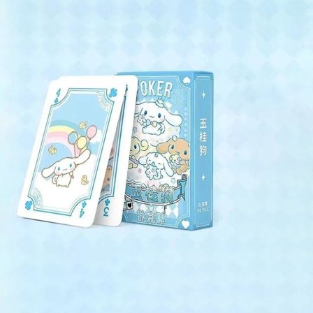 Kuromi Spillekort Sanrio Fantastiske gaver My Melody Cinnamoroll Kitty Tegnede Kreative kortspil rekvisitter Gaver til venner
