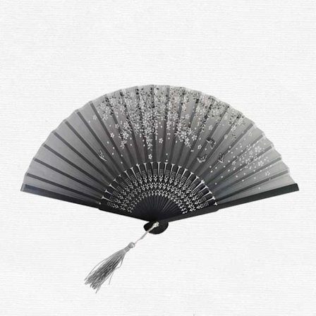 Sun Feather Silk tupsulla - Musta / Valkoinen koiperhonen