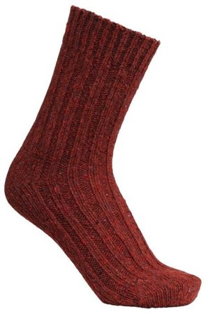 Laksen Firenze Wool Socks Bordeaux
