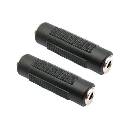 2 st 3,5 mm Jack Koppling Guldpläterad 3,5 mm Hona till 3,5 mm Hona Jack kontakt ljud Stereo Koppling Uttag Adapter kontakter