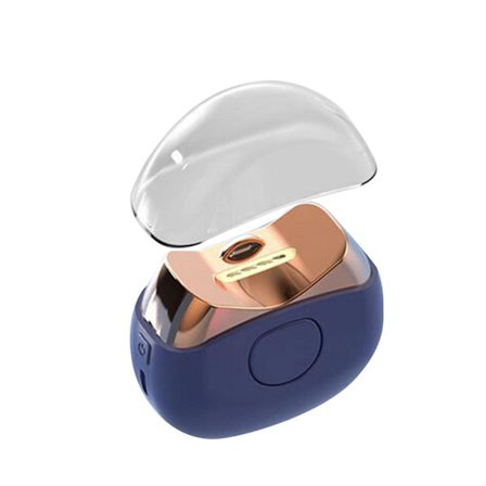 Elektrisk negleklipper, negleklipper og fil, 2 hastigheder, justerbar, mini bærbar neglefil, neglesaks til kvinder, mænd, ældre børn, blå