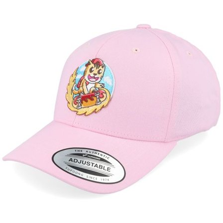 Kiddo Cap - Rosa adjustable Keps - Kids Flame Boarder Skater Cat Pink Adjustable @ Hatstore