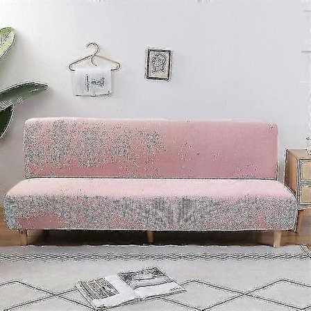 Suuri käsinojaton vuodesohvan päällinen, sohvan suojus ilman käsinojia, joustava taitettava futon-päällinen, pölytiivis, joustava, irrotettava 