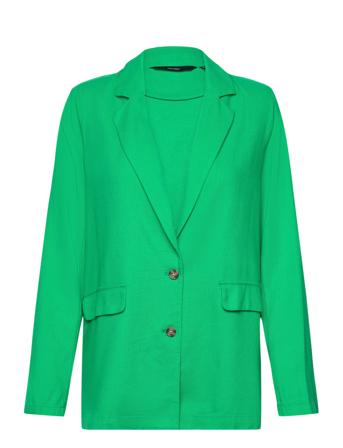 Vmmymilo Ls Blazer Wvn Ga Green Vero Moda
