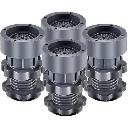 Vaskemaskinefødder Støtte Justerbare Høje Skridsikre Anti-vibrationsfødder Til Vaskemaskine Og Tørretumbler