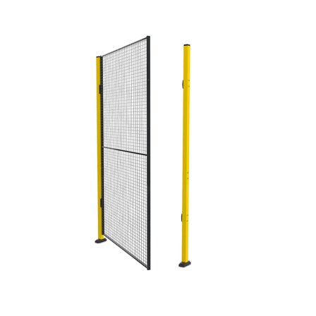 Einzeltür X-GUARD (inkl. Steher und Gitter), 2300 x 1500 mm