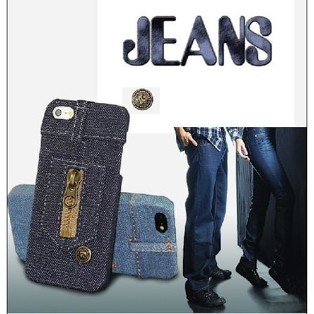 Apple Iphone 5 5S Jeans Skal Skydd Mörkblå