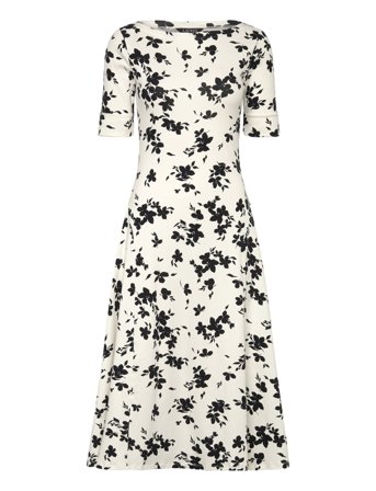 Lauren Ralph Lauren | Floral Stretch Cotton Midi Dress | XS