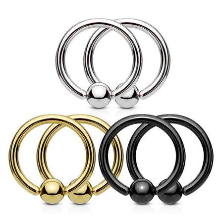 3 Par Bcr Ringar I Ip 316l Stål 0,8 Mm Tjock 8 Mm I Diameter