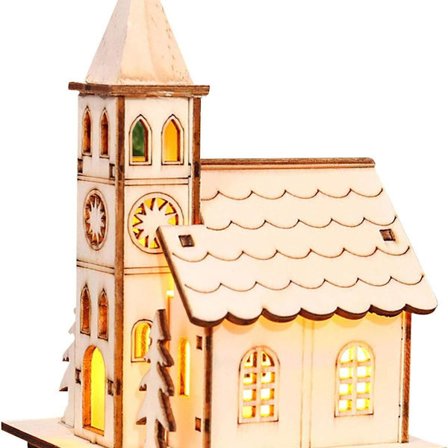 Jouluvalaistut koristetalot Joulukuusen riipus puiset kuusenkoristeet KLB