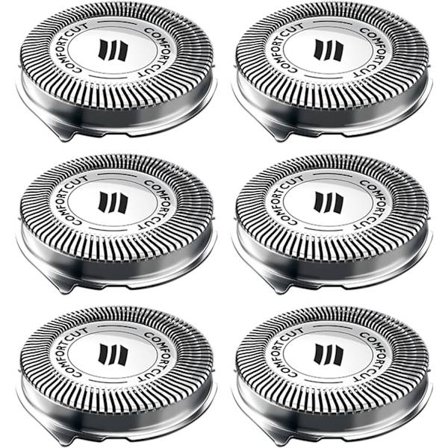6 stk. SH50 reservedele til barberhoveder, der er kompatible med Philips elektriske barbermaskiner SH30 SH50 S500 S5000 S5050, ikke-originale 