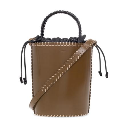 Chloé, Small Louela Bucket Bag Bruin, Dames, Maat:ONE Size,voering