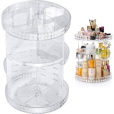 Skønhed Organizer Make Up Kosmetik Organizer 360 Roterbar Opbevaring Kosmetikæske Make Up Organizer