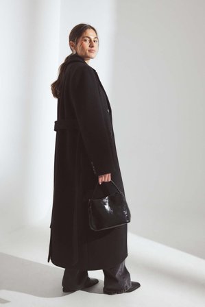 NA-KD Manteau classique en laine mélangée - Manteaux - Noir - EU 38