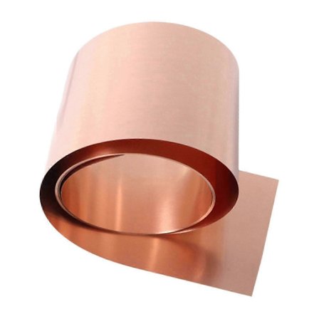 Kobberplate Rull Metallfolie Rull 1 Meter Multifunksjonell Lett å Bøye Profesjonell Tynn Cu Ren Kobberplate Kompatibel med Elektrisitet