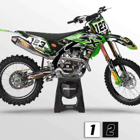 Sada Polepů 24MX Kawasaki Ninja - Kawasaki KLX 140 R L 2024-2024