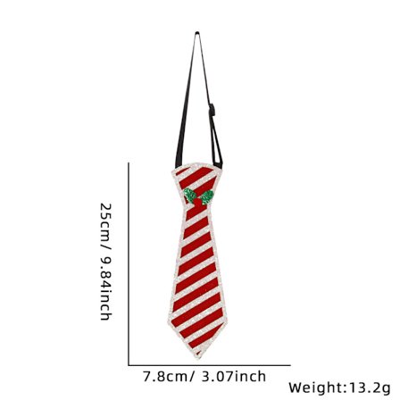 Julklapp för barn Tecknad slips Smycken Julfest Dekoration Snögubbe Älg Icke-knutande Filt Slips
