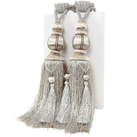 2 st Gardinomtag Lykta Hängande Boll Tofsar Gardinspännen