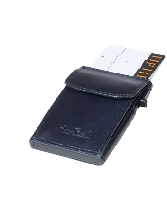 Tony Perotti Furbo Slim Cardholder With Coin Pocket - Black - ONE SIZE
