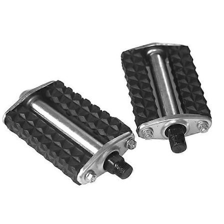 Retro 28 tums cykelpedal gummi svart MTB landsvägscykel trehjuling cykeldelar vintage gammal stil pedaler