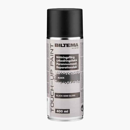 Biltema - Utbedringslakk svart halvblank 400 ml