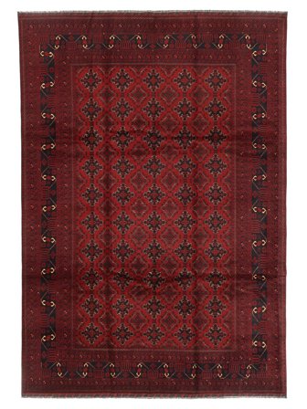 Kunduz Matta Orientalisk Svart/Mörkröd (Ull, Afghanistan)