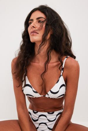 Carla Ginola x NA-KD Culotte échancrée - Bikinis - Multicolore - X-Small