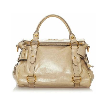 Miu Miu Pre-owned, Pre-owned Handbags Beige, Dames, Maat:ONE Size