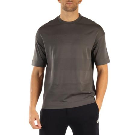 Emporio Armani, T-Shirts Grijs, Heren, Maat:S,Katoen