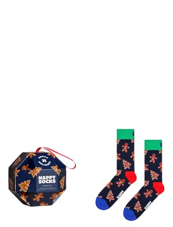 Happy Socks 1-Pack Gingerbread Cookies Socks Gift Set - Navy - 41-46