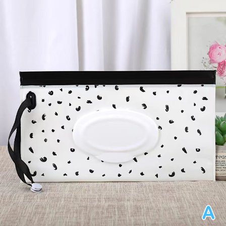 Bærbar baby våtservietter Bag Tissue Box Container Miljøvennlig R