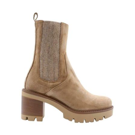 E mia, Bottine Beige, Dames, Maat:38 EU