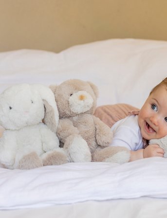 Teddykompaniet Teddy Mocca, Rabbit, Cream, Small - Cream - 25 CM