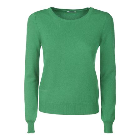 Malo, Round-neck Knitwear Groen, Dames, Maat:M