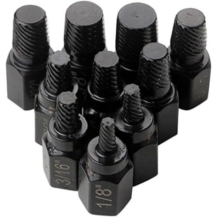 10-delad Multi-Spline Hex Skruvutdragare Set