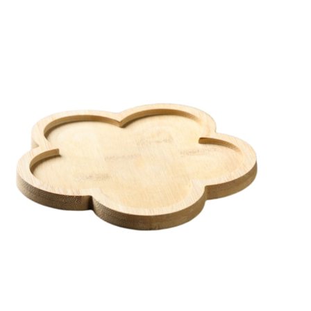 Bambus drikkebrikke sett for drikkeglass koppmatte 6 stk (4,5*4,5*0,3 tommer)