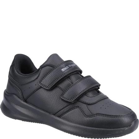 Hush Puppies Pojkar Marling Läder Skolskor 1 Uk Svart