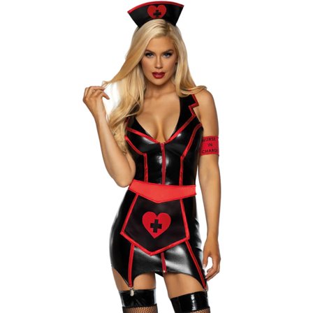 Sexy sykepleier - svart L