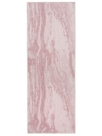 Washable Marble Stone Pink Runner Rug Small Oeko-Tex