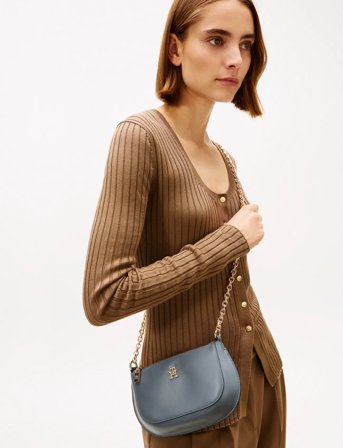 Tommy Hilfiger Th Glam Mini Chain Crossover - Grey - ONE SIZE