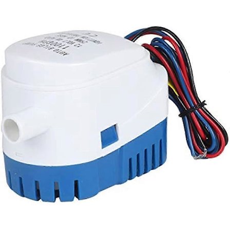 BALLSHOP Automatisk Lænsepumpe 12V 1100GPH Automatisk Nedsænkbar Lænse Automatisk Nedsænkbar Lænsepumpe Fuldt Auto Flydekontakt Intern til Damme