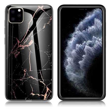 Fantasy Marmor iPhone 11 Pro skal - Svart/Guld