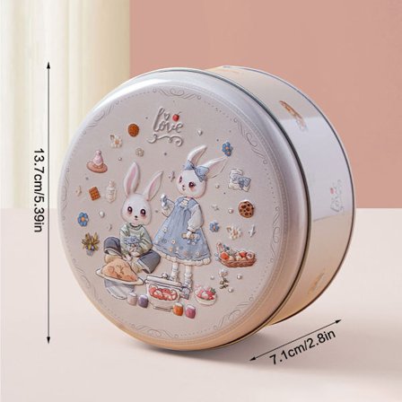 Tegneserie Trykte Blikkboks Godteri Sjokoladebokser Metall Tomme Kule