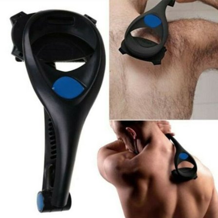 Men Back Shaver 2.0Two Head Blade Trimmer Kroppshår Ben Remover