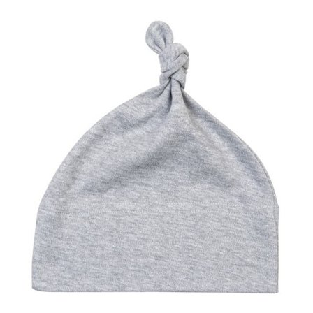 Babybugz Baby Knotted Melange Hat 0-9 månader (Baby) Heather Gre