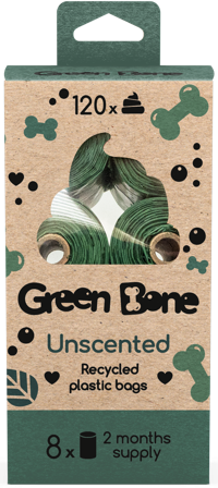 Green Bone Unscented 8 Rullar 120 Påsar