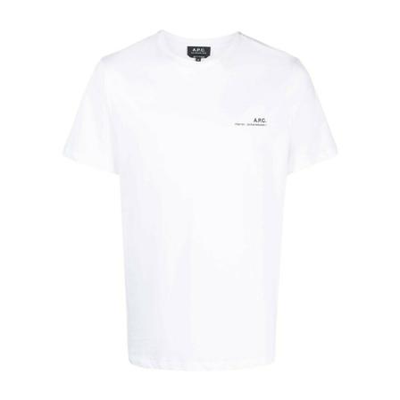 A.p.c. T-shirts and Polos White , Wit , Heren , Maat: XL