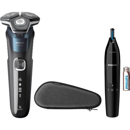 Philips - Barbermaskin Philips Shaver 5000+ Nosetrimm Svart