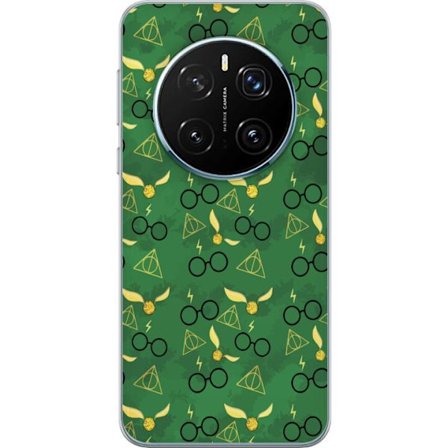 Kompatibel Mobilcover til Honor Honor Magic7 Pro Harry Potter symboeller briller gylden snop dødssymboler magisk design med troldmandsfornemmelse og